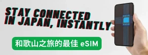 和歌山之旅的最佳 eSIM