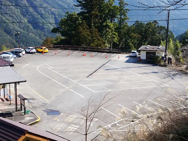 Parking lot of Nachi Mountain Tourism Center